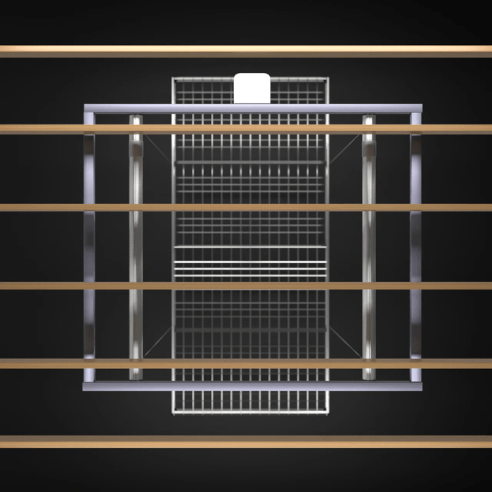 Animated image of the Auxx-Lift Additional Hardware Kit mounted