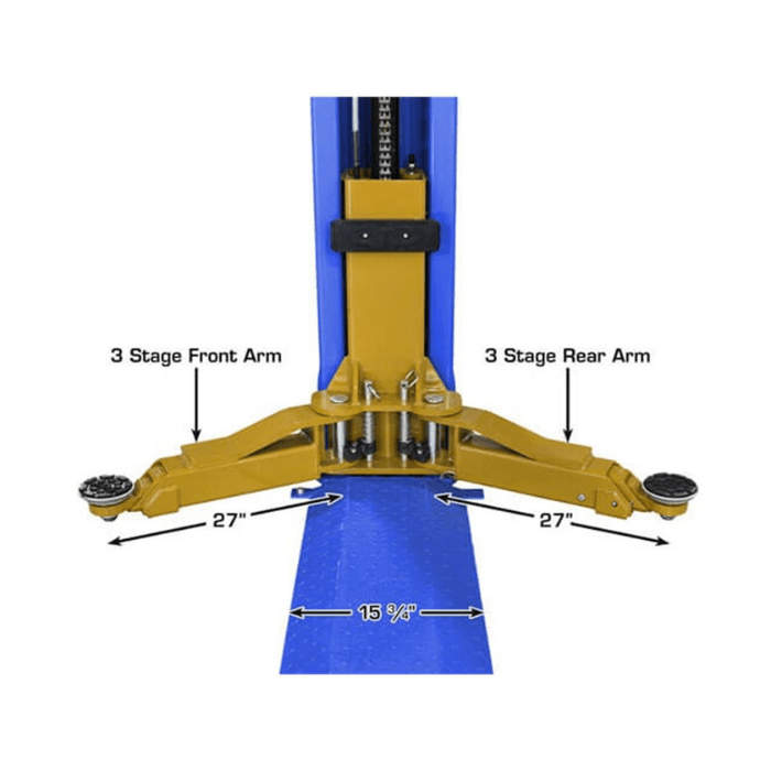 Atlas PVL9BP Baseplate Lift Arm Dimensions