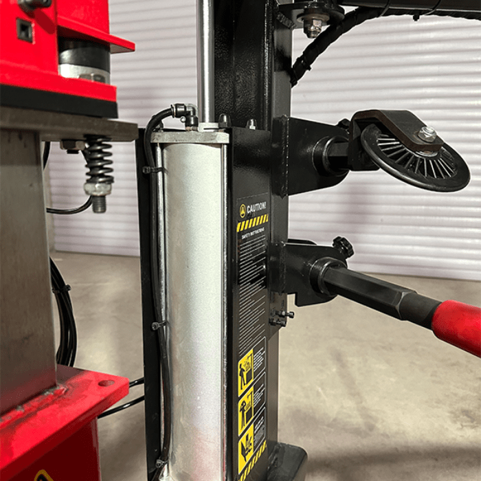 Bottom side view of the Katool T855 Heavy-Duty Tire Changer