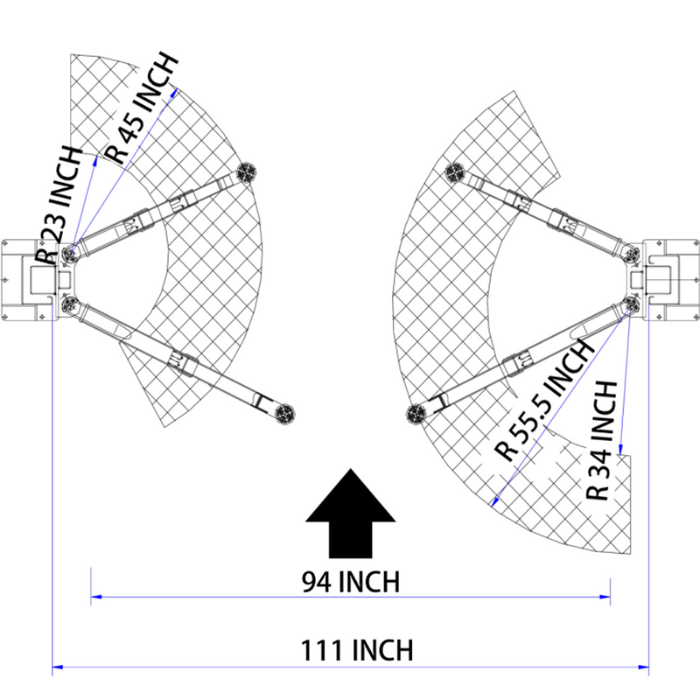 Dimentions for the 2 Post Car Lift by Katool