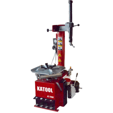 Front right side view of the Katool T800 Wheel Clamp Tire Changer Machine