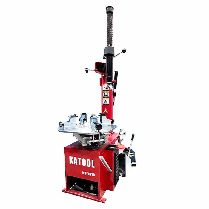 Front right side view of the  Katool T810 Wheel Clamp Tire Changer