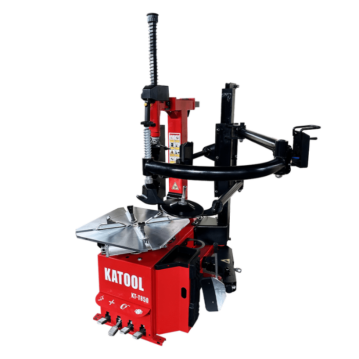Front right side view of the T850 from the Katool KT-T850 and KT-B760 Tire Machine Combo