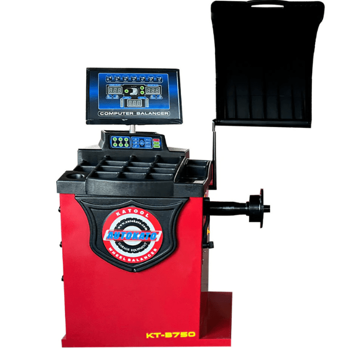 Front side view of the B750 from the Katool KT-T835 and KT-B750 Tire Machine Combo without a tire