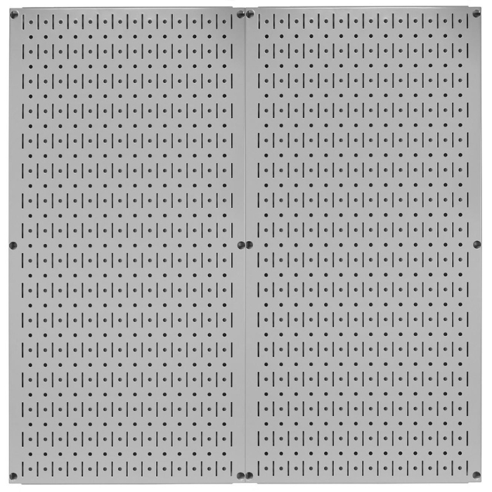 Gray variant of the Steel Metal Pegboard Pack by Wall Control