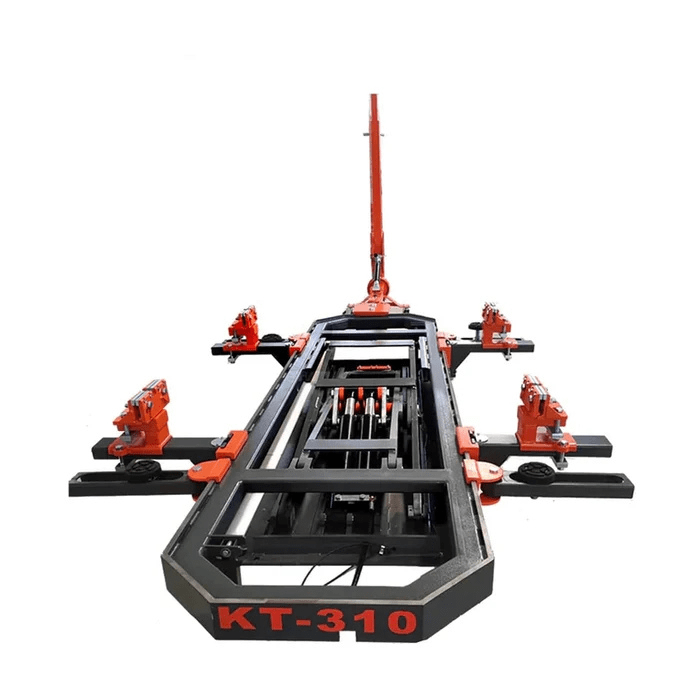 Katool KT-310 Professional-Grade Auto Body Frame Machine with heavy-duty clamps and hydraulic lifting platform