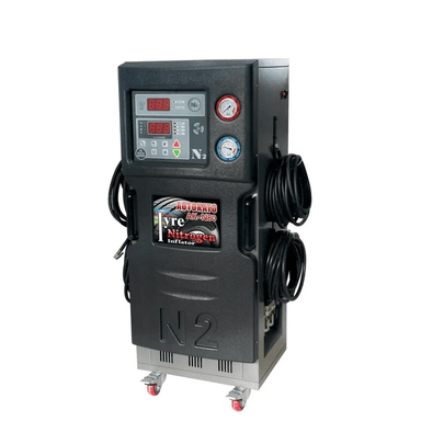 Katool KT-N80 Tire Nitrogen Generator with digital controls, dual pressure gauges, and four hose ports—designed to inflate 4 tires simultaneously.