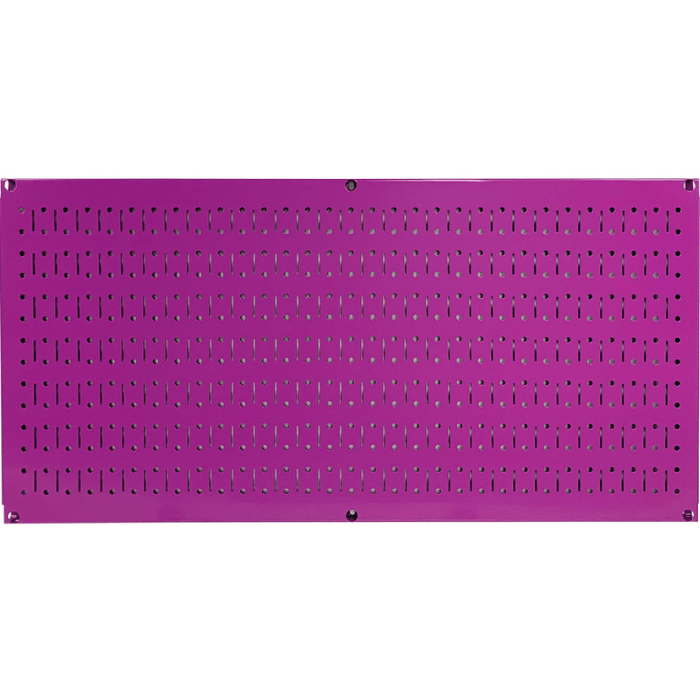 Purple variant of the Horizontal Metal Pegboard Tool Board Panel by Wall Control