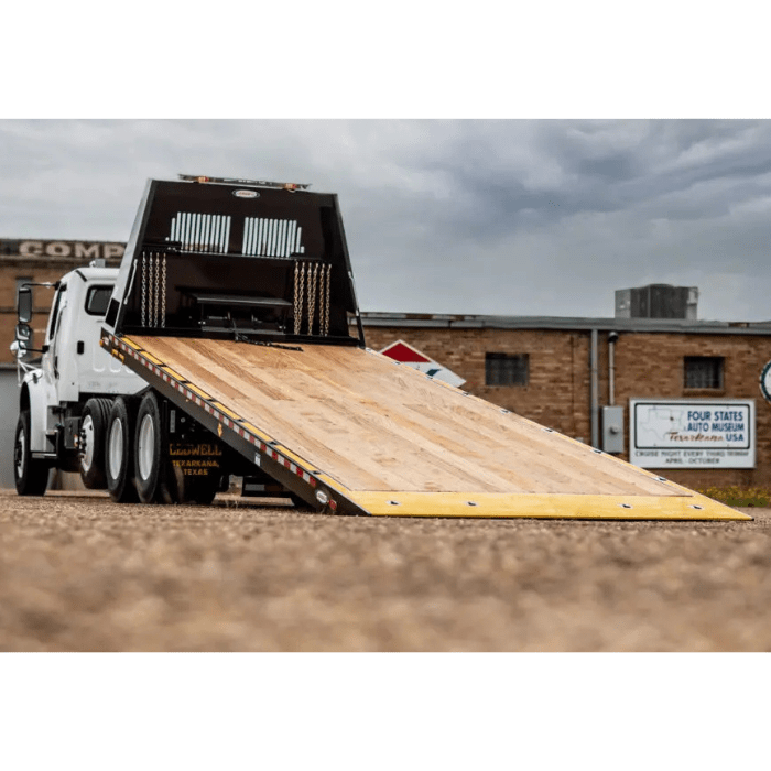 Rollback Truck Unload