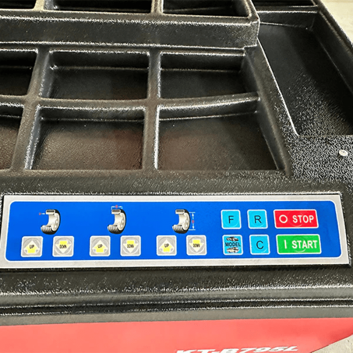 Showing the control panel for the Katool KT-B795L Truck & Car Balancer