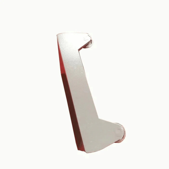 Side profile of steel wheel stand bracket for Katool KT-255 Frame Straightener – durable support accessory for auto body repair systems.