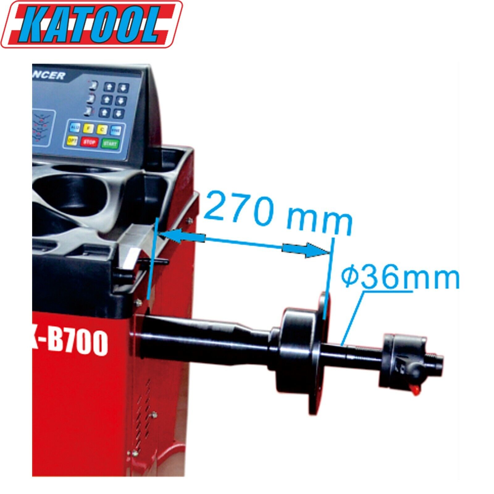Side view of the B700 that comes with the Katool KT-T800 and KT-B700 Tire Machine Combo