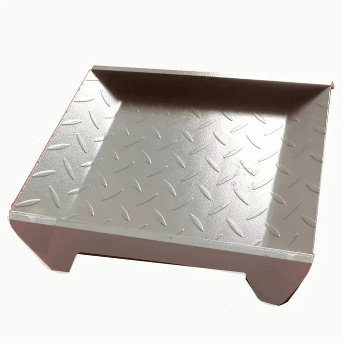 Steel wheel stand plate for Katool KT-255 Auto Body Frame Straightener – diamond tread platform accessory for frame pulling stability.