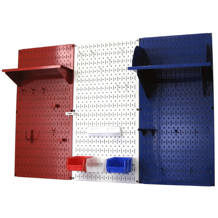 The 4ft Patriot Pegboard Premium Tool Storage Kit only with accessories no tools