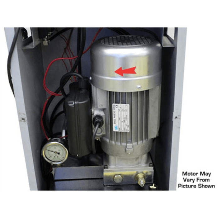 The Atlas 12ASL features a powerful hydraulic motor system housed inside the control cabinet—designed for consistent, high-torque lifting performance.