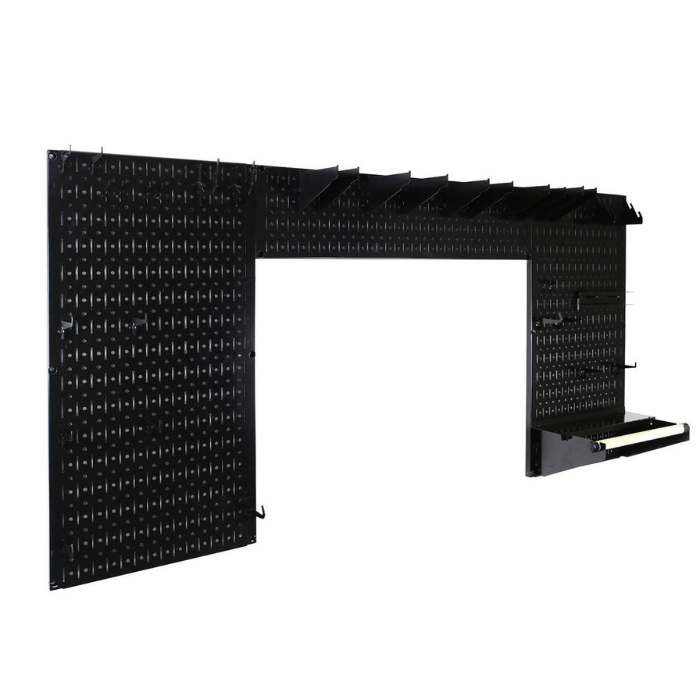 The_Lazy_Guy_DIY_Maker_Woodworking_Tool_Storage_Set_with_black_pegboard_and_black_accessories_no_tools