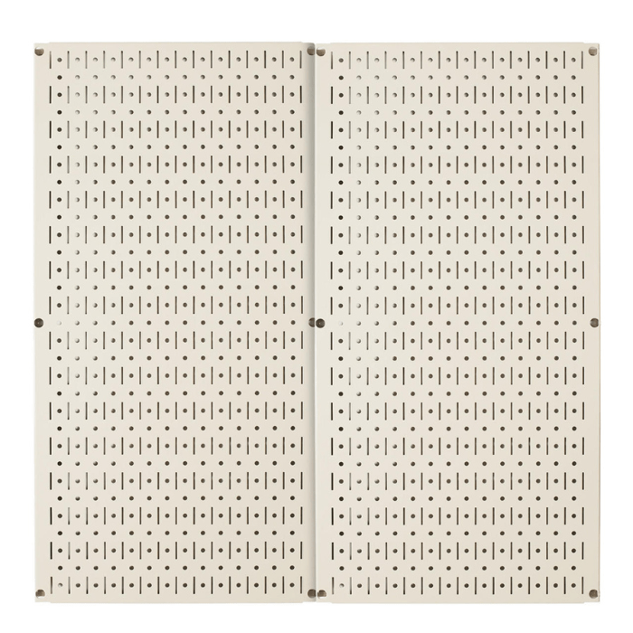 The Steel Metal Pegboard Pack by Wall Control beige variant