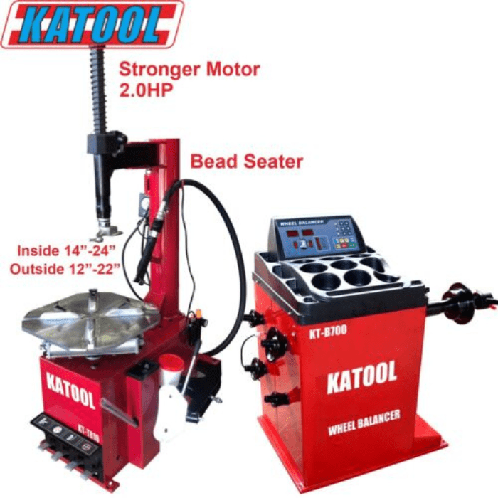 The Tire Changer KT-T810 & Wheel Balancer KT-B700 combo