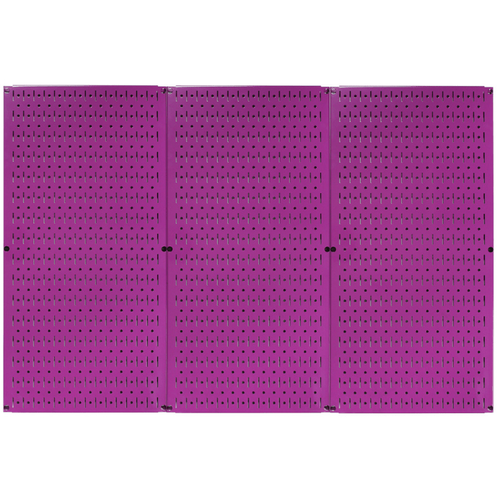 The Ultimate Metal Pegboard with a purple pegboard and no accessories