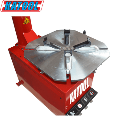 Top side view of the wheel holder for the Katool KT-T830 Tire Changer