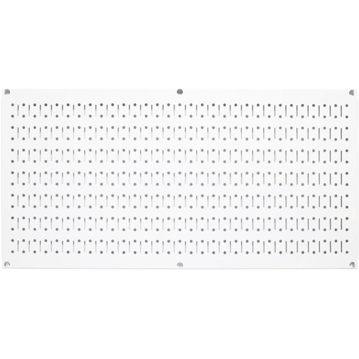 White variant of the 16in x 32in Metal Pegboard