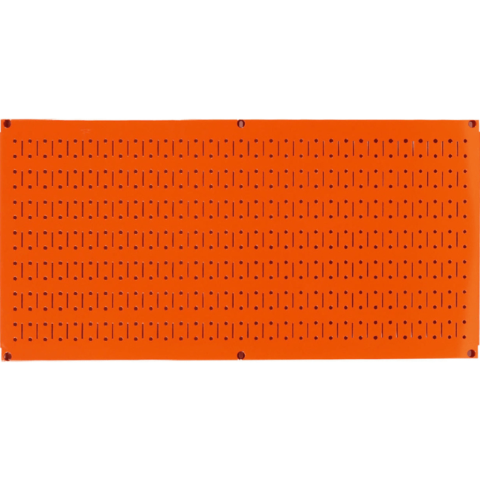 orange variant of the Horizontal Metal Pegboard Tool Board Panel by Wall Control