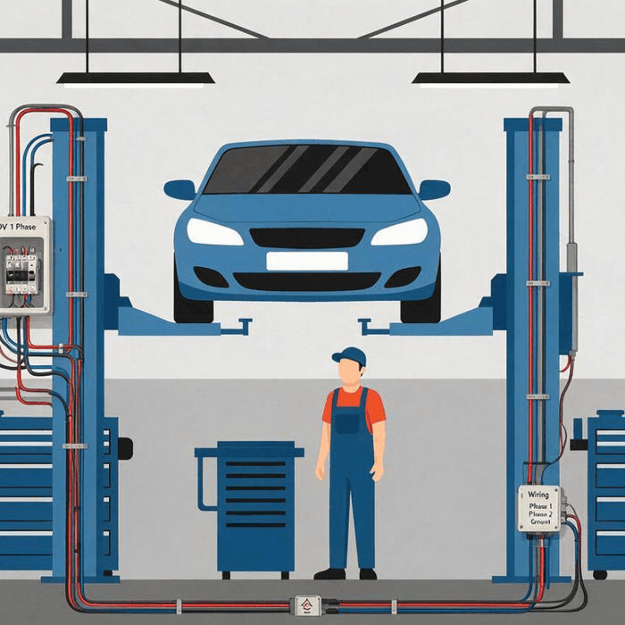 Hero image for the wiring for 2 post lifts