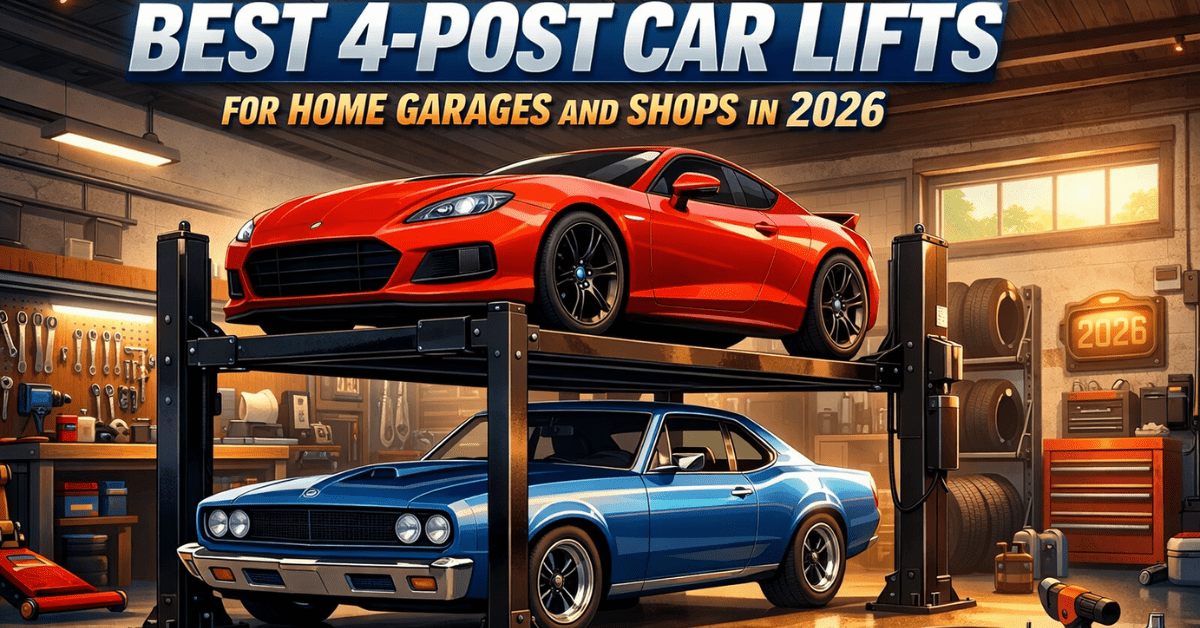 Best 4-Post Car Lifts for Home Garages and Shops in 2026