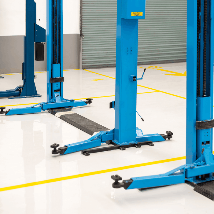 hero image for the How to Install a 2-Post Car Lift Step-by-Step Guide Blog