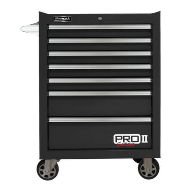 Homak 27" Pro II 7-Drawer Roller Cabinet in Black