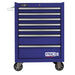 Homak 27" Pro II 7-Drawer Roller Cabinet in Blue