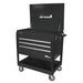 Homak 43" Big Dawg 3-Drawer Flip-Top Service Cart in Midnight Black