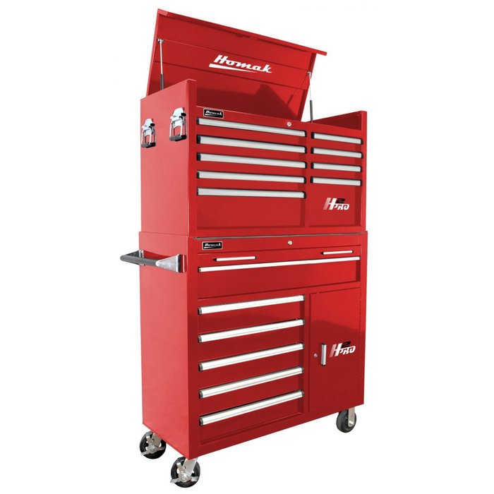 Homak 41-Inch H2Pro Combo in Fury Red