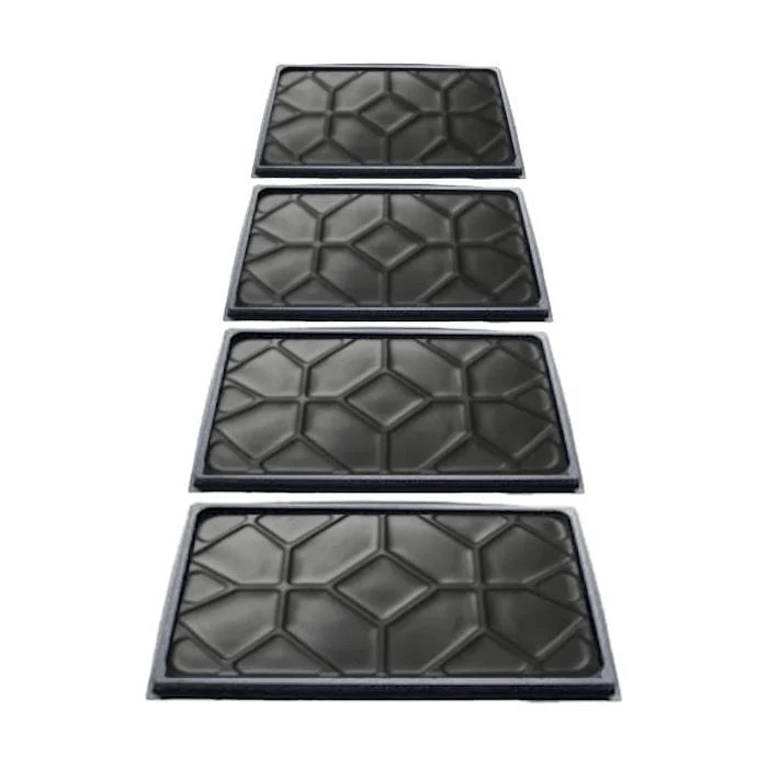 4 AMGO 40806 Drip Tray Set in a row