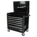 Homak 43" Big Dawg 6-Drawer Service Cart in Midnight Black