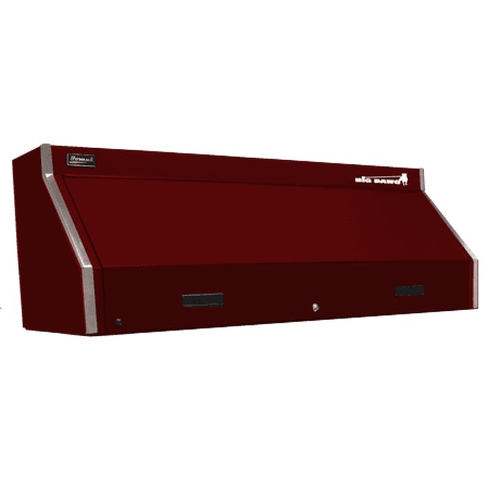 Homak 60" Big Dawg Hutch + Roller Cabinet in Burgundy