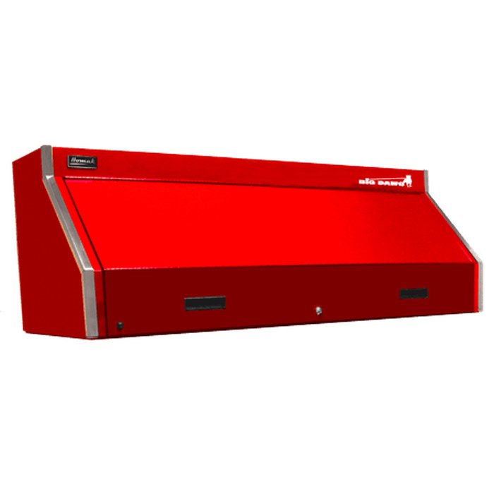 Homak 60" Big Dawg Hutch + Roller Cabinet in Fury Red