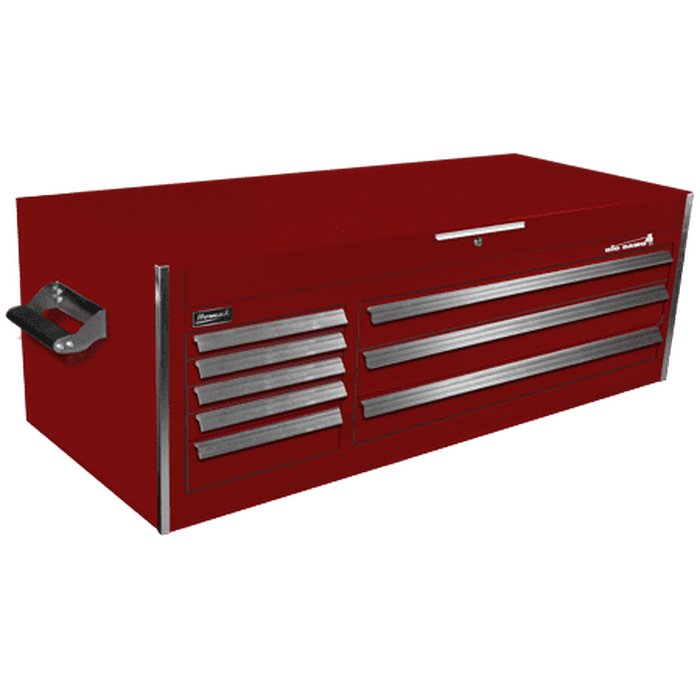 Homak 60" Big Dawg Top Chest + Roller Cabinet in Burgundy