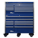 Homak 60" Big Dawg HXL Pro 10-Drawer Roller Cabinet with Stainless Steel Top in Blue