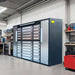 9ft garage storage cabinet with 34 drawers from Chery Industrial staged in a clean shop or basement workspace