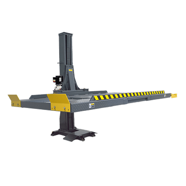 AMGO SPL-7 single post parking lift - platform detail view