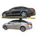 AMGO SPL-7 7,000 lb single post parking lift - front view with H-shaped platform