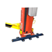 AMGO 21501 Base Extension Kit attached to a two post lift
