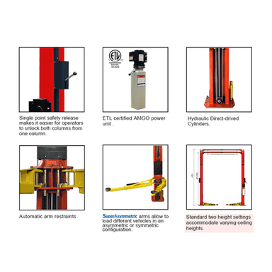 AMGO OH-9 features collage, safety release and arm restraints