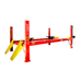 AMGO PRO-14A 14,000 lb 4 post alignment lift in red with yellow ramps