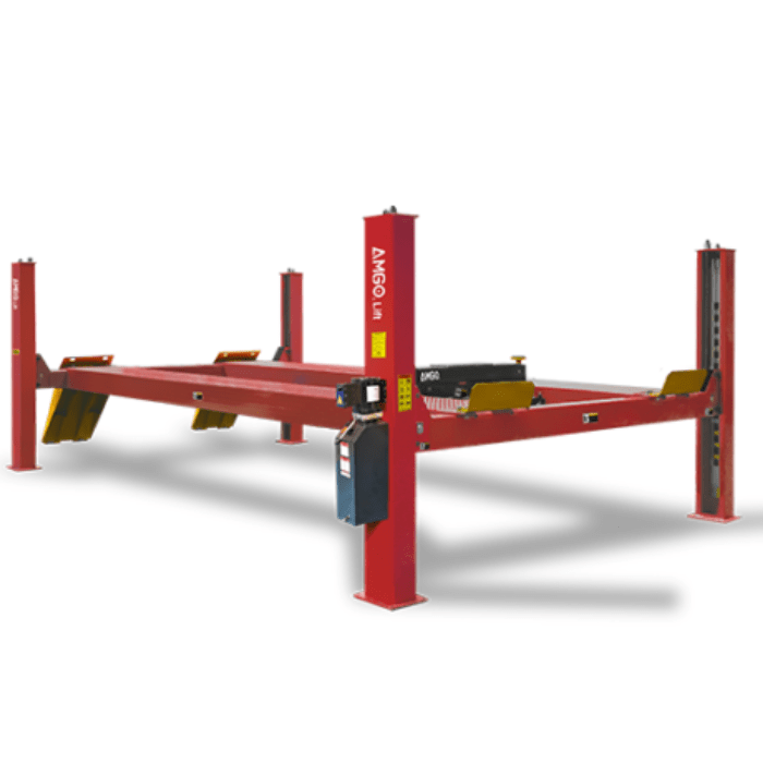 AMGO Commercial 4-Post Lift – 30,000 lb Capacity, Extra-Long Runways ...
