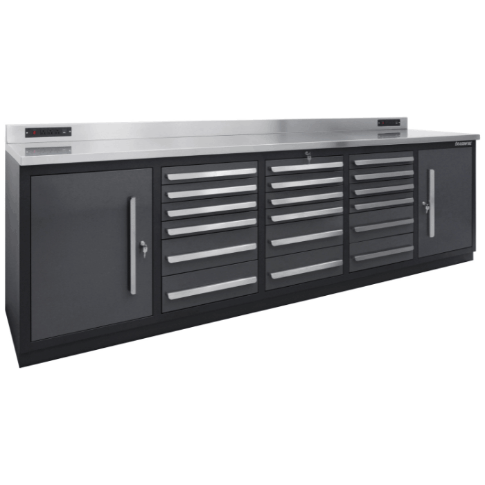 Dragonfire Pro Series 18 Drawer 9FT Workbench | DFT-WB-18 — Pitstop Pro