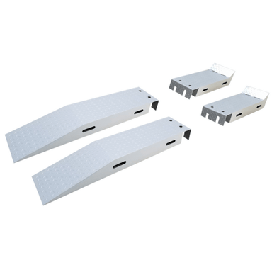 Angled view of MSC-FL-Rampset ramps showing entry and platform sections.