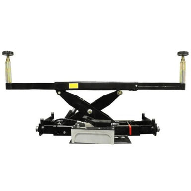Atlas RJ8A rolling bridge jack for 4-post lifts, 8,000 lb capacity with air-hydraulic system and extendable lift arms.