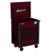 Homak 35 inch RS Pro 7-Drawer Flip-Top Service Cart in Black Cherry